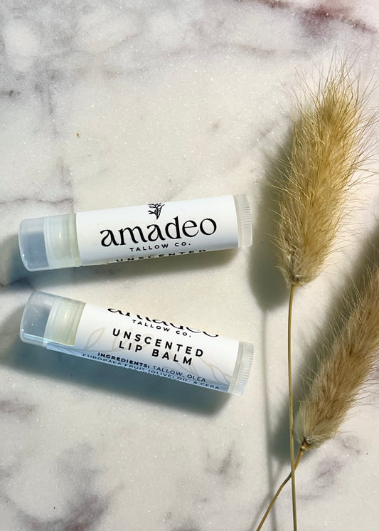 Unscented Tallow Lip Balm