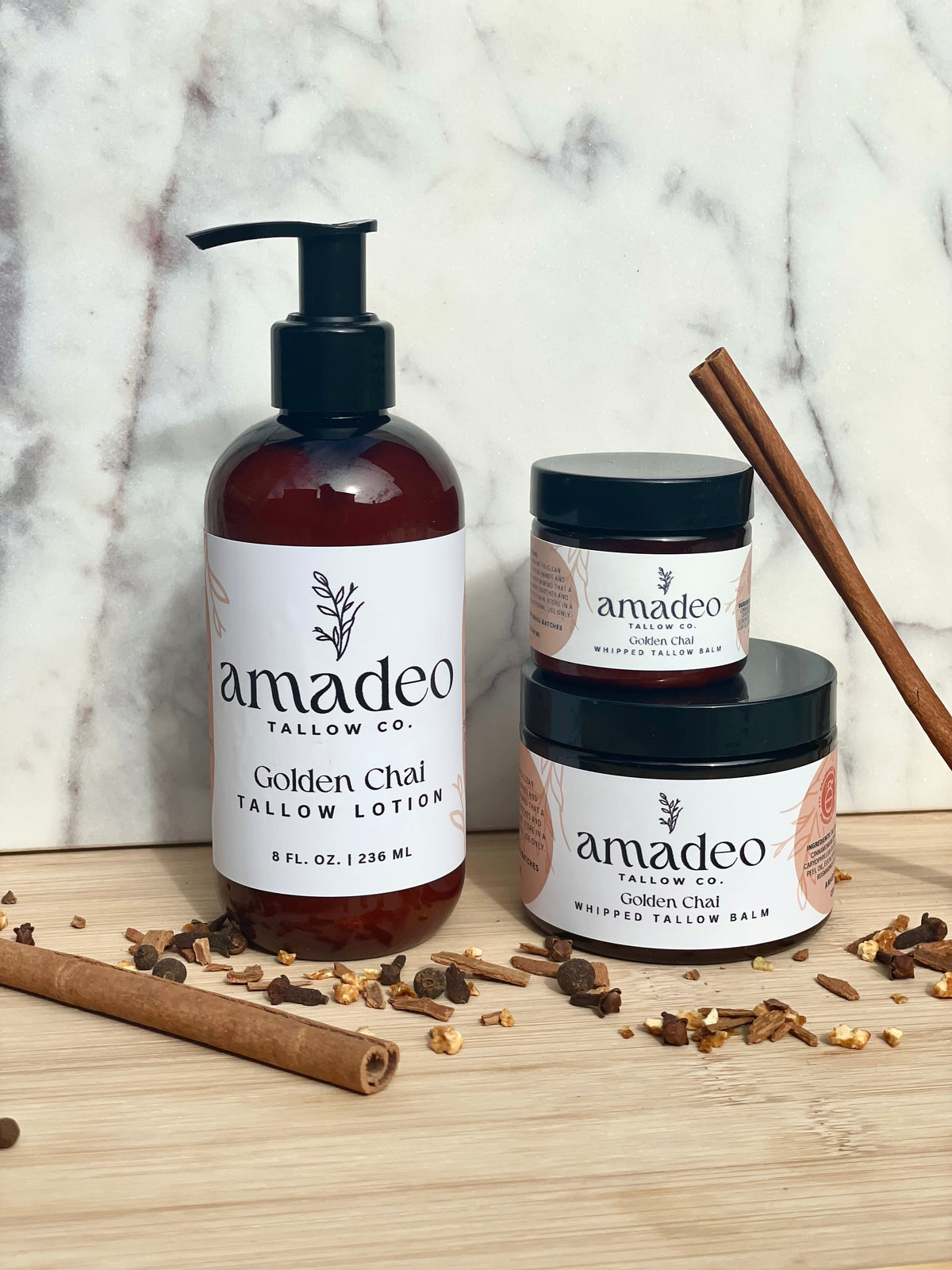 Golden Chai Tallow Lotion | Amadeo Tallow Co.